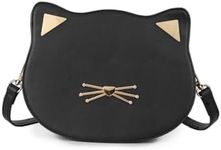 Gladdon Cat Crossbody Bag for Teen Girls Novelty Cute Purses Birthday Gifts Christmas Gift Black