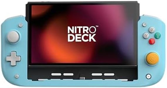 CRKD Nitro Deck - Professional Handheld Deck with Zero Stick Drift for Nintendo Switch and Switch OLED (Retro Blue - Nostalgia Collection)