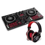 DJ Controller Bundle - 2 Deck DJ Set with DJ Mixer, Audio Interface, Capacitive Jog Wheels, FX and DJ Headphones - Numark Mixtrack Pro FX and HF175