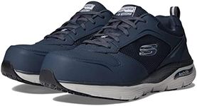 Skechers Men's Lace Up Safety Arch Fit Sr Comp Toe Construction Shoe, Navy/Gray, 11