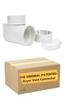 STV-90 Dryer Duct Connector - DIY Easy Dryer Vent Hookup Kit - by Ziggurat Products