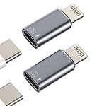 iPhone OTG Adapter(2Pack) Headphone Dongle USB C Female to Lightning Male Charger Data Sync Converter for Apple 14 13 11 12 Pro Max Xr X 8 7 Plus Mouse Keyboard Type-c Camera Card Reader Flash Drive