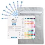 100-Pack Water Test Strips - Water Testing Kits for Drinking Water - pH, Hardness, Chlorine, Lead, Iron, Copper, Nitrate, etc - Home Water Test Kit (100) (50)