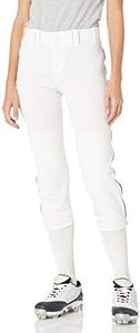 Mizuno Pantalon passepoilé ceinturé pour Femme - Pantalon passepoilé ceinturé pour Femme - S Blanc-Rouge