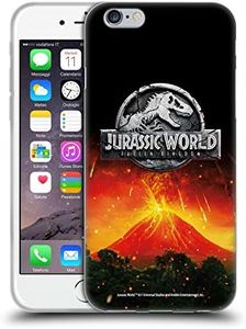 Head Case Designs Officially Licensed Jurassic World Fallen Kingdom Volcano Eruption Logo Soft Gel Case Compatible with Apple iPhone 6 / iPhone 6s