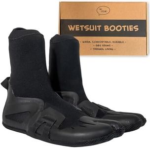 Ho Stevie! 3mm Surfing Wetsuit Booties - Warm, Comfortable, Durable, Grippy Surf Boots - Thermal Lining + GBS Seams (3)