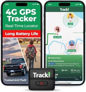 Tracki GPS Tracker for Vehicles, Car, Kids, Assets. Subscription Needed 4G LTE GPS Tracking Device. Unlimited Distance, US & Worldwide. Small Portable Real time Mini Magnetic