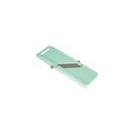 Vogue Kitchen Mandoline, Sage - D445, 3 Interchangeable Blades, Safety Guard, ABS Plastic, 0.68lbs, 9.0x30.5x2.5cm