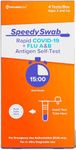 SpeedySwab COVID-19 & Flu Test Kit (1 or 4 Tests) – Rapid Antigen Self-Test for Fast, Accurate Results at Home – Easy and Reliable Testing Solution