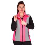 BTR Ladies Hi Vis Reflective Cycling & Running Gilet/Vest For Women. High Visibility (Hi Viz) & VERY Reflective Outdoor Sports Gilet. Pink Size 10