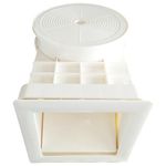 PooLKiT Standard Skimmer for Swimming Pool, Wall Skimmer for Concrete Pool, Heavy-Duty Inground, Screw Swimming Pool Skimmer Basket Debris Cleaner Pool Accessories