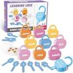 YYDeek Locks and Key Toddler Toys, Number Counting Cause and Effect Toys for Kids Ages 3-5, Preschool Learning Activities, Kindergarten Classroom Must Haves, Montessori Toy for 3 Year Old