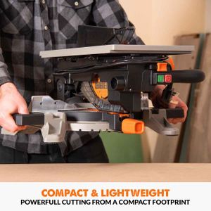 Evolution Mitre Table Saw – R210MTS-G2, Multi-Material Cutting