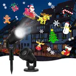 LED Projector Lights, Outdoor&Indoor Rotatable Lamp, Halloween Snowflake Projector with 16 Themes, Waterproof Landscape Decorative Lighting Garden Party New Year Xmas…