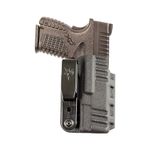 DeSantis Slim-Tuk, Inside The Waistband Gun Holster,Black, KYDEX,FITS: Springfield XDS 3.3", XDS MOD 2 3.3", Springfield XDS MOD 2 OSP 3.3" W/RED DOT