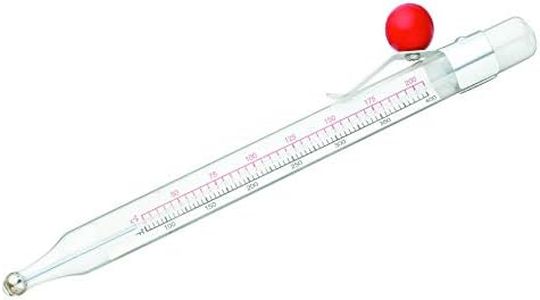 Avanti Glass Tube Deep Fry/Candy Thermometer, Silver (12894)
