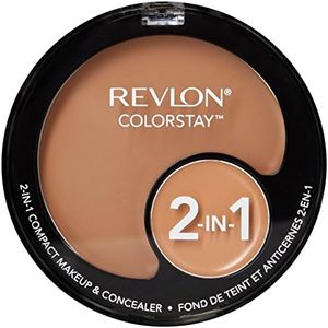 Revlon ColorStay 2-in-1 Compact Makeup & Concealer, True Beige