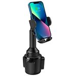 Beglero Cup Holder Phone Mount: Adjustable Height Cup Phone Holder for Car, Universal Extendable Cup Base, Pull-Down Support Feet Car Phone Holder Compatible with iPhone, Samsung, all 4.5-7 inch Phones