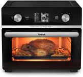 Tefal Easy Fry Air Fryer Oven, 20L Capacity 10in1 Functions, Air Fry, Roast, Pizza, Bake, Grill, Toast, Dehydrate, Monitor-Free Cooking, Healthy, Delicious, Crispy, Easy to Use, Black, FW605840