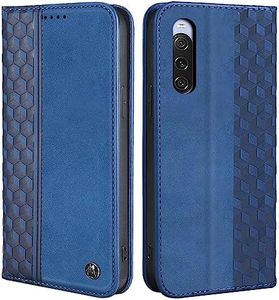 CXTCASE Funda Sony Xperia 10 V, Funda Tapa Libro Movil Carcasa PU Cuero para Sony Xperia 10 V, Tipo Libro Flip Wallet Case, Azul