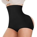 Ursexyly Women Butt Lifter Panties Hip Enhancer Tummy Control Shapewear Shorts High Waist Seamless Underwear Slimming Briefs (as1, Alpha, m, Regular, Regular, Black)