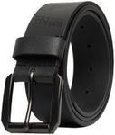 Buffalo David Bitton Mens Belt | 40mm Black Belt | 100% Genuine Leather Belt | Mens Belts for Jeans | Belt Size 32