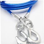 Grofilo Car Towing Rope Car Tow Cable Heavy Duty Towing Pull Big Capacity for Car Truck (4 Meter X 12 MM - Blue)