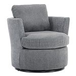 ROCKINGRUN Swivel Barrel Chair,Line