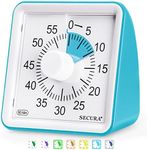 Secura 60-Minute Visual Timer, Classroom Timer, Countdown Timer for Kids and Adults, Time Management Tool for Teaching (Blue & Blue)