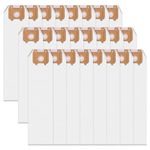 Type LW HEPA Vacuum Cleaner Bags for Oreck Magnesium Upright Vacuum, Odor Fighting Part Numbers LWPK6OH LWPK25OH LWPK3OH, 24 Pack, White