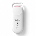 DUDUDU Heated Eyelash Curler, Portable Travel-Size Mini Electric Heated Lash Curler - 2-Level Adjustable Temp & Type-C Recharge, 10S Heat 3S Style 24H Lift for Long-Lasting Natural Effortless Curves