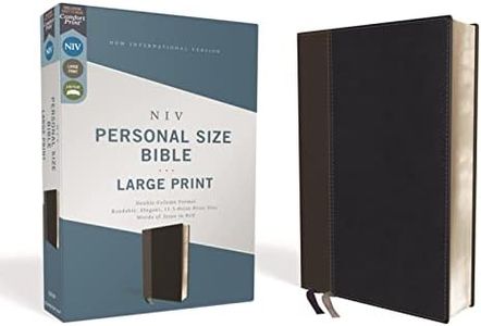 NIV Personal Size Bible Red Letter Edition [Large Print, Black]