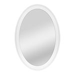 MCS White Oval Wall Mirror, 21-Inch by 31-Inch