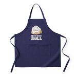 CafePress How I Roll (Cinnamon Roll) Apron (Dark) Kitchen Apron with Pockets, Grilling Apron or Baking Apron