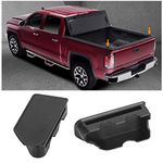 NNET Bed Rail Stake Pocket Covers Compatible with 2014-2018 Chevy Silverado/GMC Sierra 1500 and 2015-2019 Silverado/Sierra 2500HD 3500 HD, Rear Truck Tonneau Covers Stake Holes Plugs -2PCS