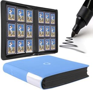 Top Loader Binder, Holds 288 Top Loaders - 9-Pocket Toploader Binder for 3" x 4" Rigid Card Holders for Trading Cards or Sports Cards, Model A - Sky Blue