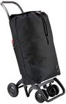 ROLSER Logic Tour/I-Max Casual Daypack, 6 Wheeler Pack Tour Original Swivelling Front Wheels Folding Shopping Trolley, 103 cm, 43 Liters - Black