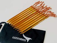 Goshawk 8Pcs 18cm 7075-T6 Aluminum Alloy Outdoor Camping Trip Tent Peg Ground Nail Stakes Tri