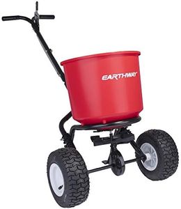EarthWay 2600A-Plus 40 LB (18 KG) Walk-Behind Broadcast Fertilizer Spreader, Garden Seeder, Salt Spreader w/9-Inch Pneumatic Wheels, Made in America