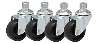 3" Caster Set of 4 Swivels | Compatable with Hobart Mixer Bowl Dolly | Polyolefin Wheels | Guaranteed Fit