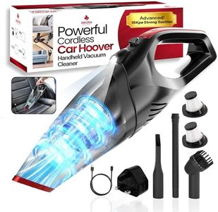 Aerobe HandHeld Vacuum Cleaner - ADVANCED 15000 PA Car Hoovers Cordless Powerful, Strong Suction Car Vacuum Cleaner For Home Mini Hoover With Led Light Hand Held Hoover/Portable hoover