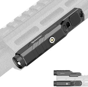 DEFENTAC 1600 Lumens Tactical Flashlight with Momentary and Strobe for Rifle, Weapon Light with Built-in Pressure Switch Compatible with M-Lok Rail Surface, Magnetic Rechargeable