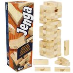 Jenga Official Hasbro Games | Digital Die for 6 More Ways to Play | Original Wood Block Game | Stacking Tower | Ages 6+ | 1+ Players | Party Games