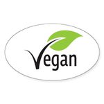 CafePress Vegan Sticker Oval Bumper Sticker Car Decal