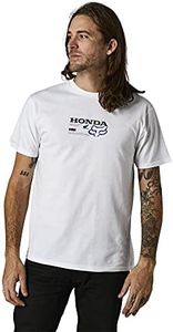 Fox Racing Honda - Camiseta estándar de manga corta para hombre, color blanco óptico 2, talla 2XL