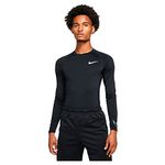 Nike Pro Dri-FIT Men's Tight Fit Long-Sleeve Training Top, Black, Medium