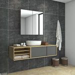 ELEGANT Shower Mirror Cabinet,Stain