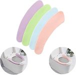 Prostuff.in Toilet Seat Cushion Soft and Warm Washable Toilet seat Cover Pads Reusable Cushion Comfortable for Travellers, Home, Office, assorted color, 1 Pair