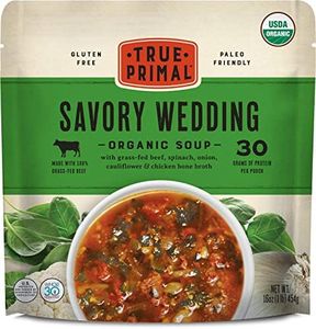 True Primal Savory Wedding Organic Soup 8-pack, Ready to eat, Gluten free, Paleo, Grass-fed beef, Whole30, Keto, Bone broth