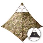 Nukem Grab & Go Hunting Ground Blind - TrueTimber HTC Green - Lightweight Stake-Free Pop Up Turkey & Deer Blind (X-Large)